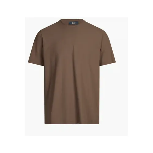 Herno - Tops > T-Shirts - Brown - Herno - Modalova