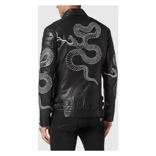Jackets > Leather Jackets - - Philipp Plein - Modalova