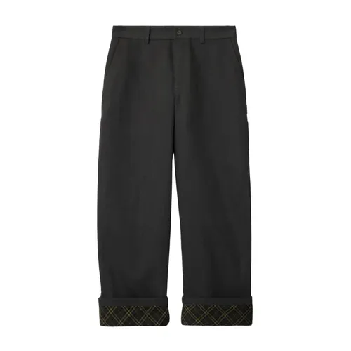 Trousers > Straight Trousers - - Burberry - Modalova