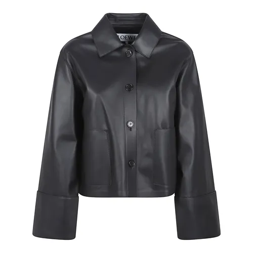 Jackets > Leather Jackets - - Loewe - Modalova