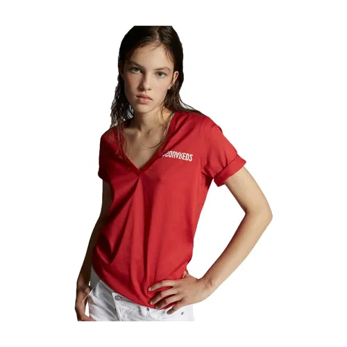 Dsquared2 - Tops > T-Shirts - Red - Dsquared2 - Modalova