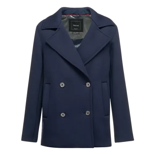 Geox - Jackets > Blazers - Blue - Geox - Modalova