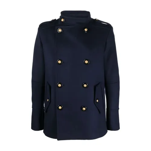 Coats > Double-Breasted Coats - - Balmain - Modalova