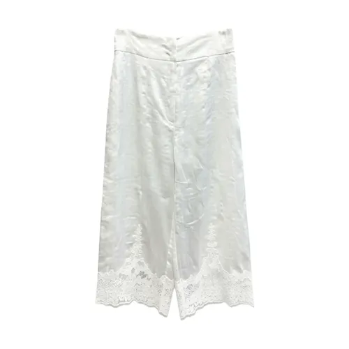 Trousers > Cropped Trousers - - Twinset - Modalova
