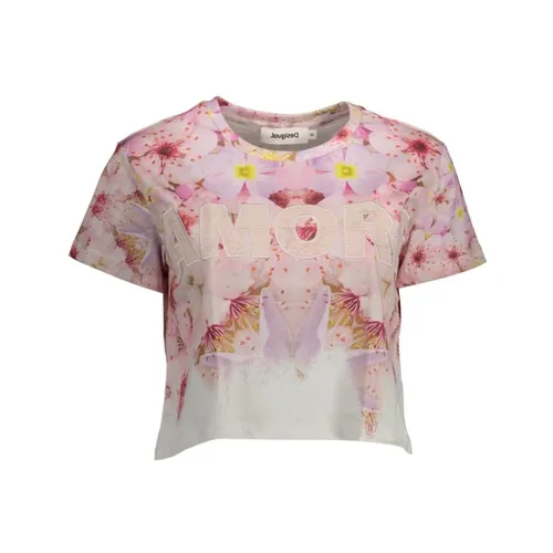 Desigual - Tops > T-Shirts - Pink - Desigual - Modalova