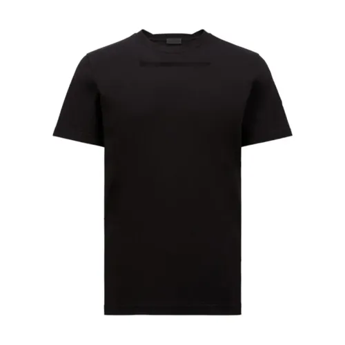 Moncler - Tops > T-Shirts - Black - Moncler - Modalova