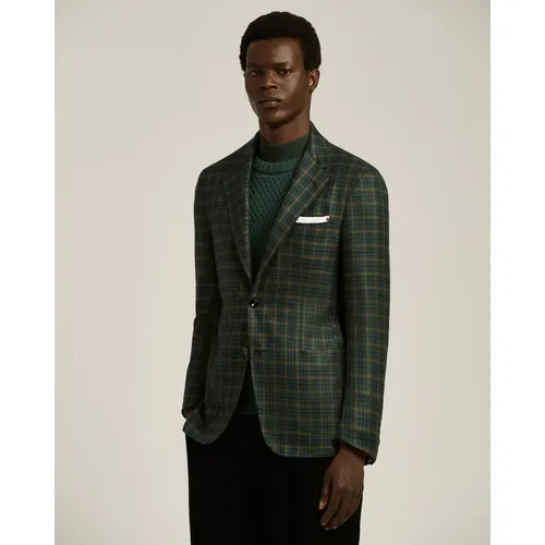 Kiton - Jackets > Blazers - Green - Kiton - Modalova