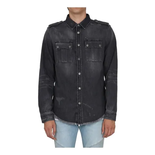 Shirts > Denim Shirts - - Balmain - Modalova