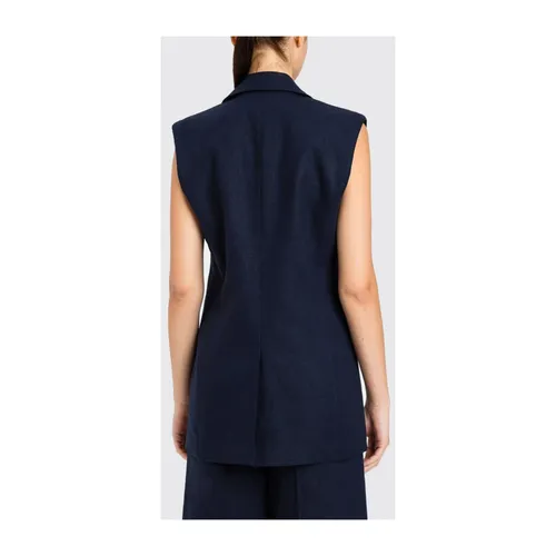 Twinset - Jackets > Vests - Blue - Twinset - Modalova