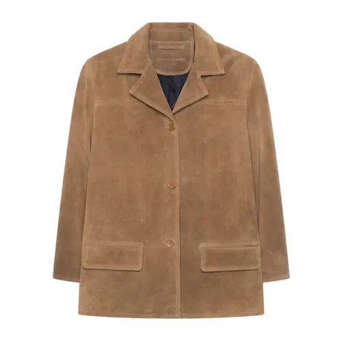 Jackets > Leather Jackets - - Stand Studio - Modalova