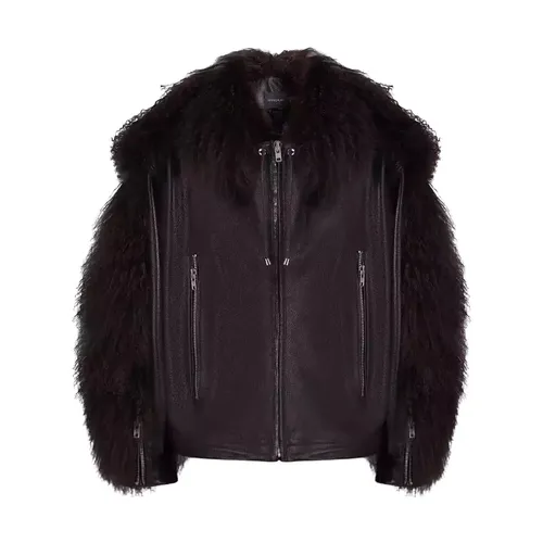 Jackets > Leather Jackets - - Manokhi - Modalova