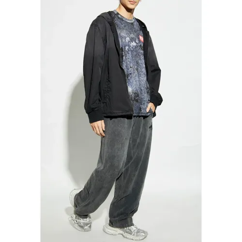 Diesel - Tops > T-Shirts - Blue - Diesel - Modalova