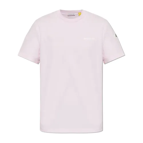 Moncler - Tops > T-Shirts - Pink - Moncler - Modalova