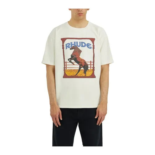 Rhude - Tops > T-Shirts - Beige - Rhude - Modalova