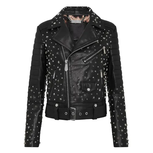 Jackets > Leather Jackets - - Philipp Plein - Modalova