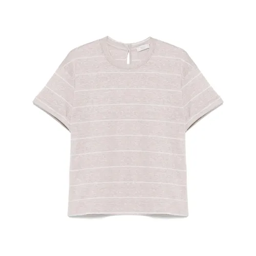 Peserico - Tops > T-Shirts - Gray - Peserico - Modalova