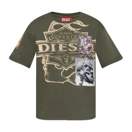 Diesel - Tops > T-Shirts - Green - Diesel - Modalova