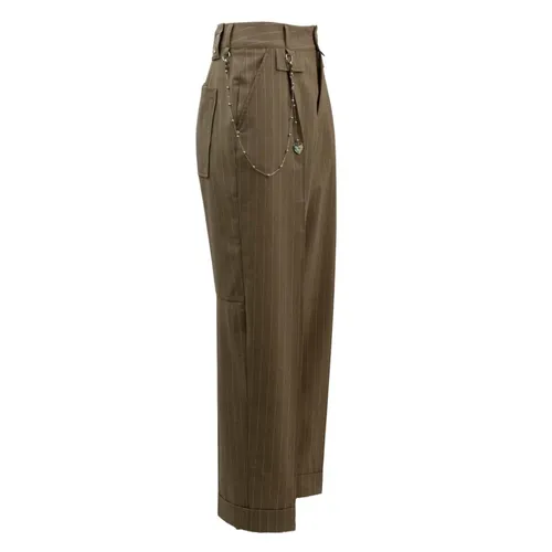Trousers > Straight Trousers - - High - Modalova