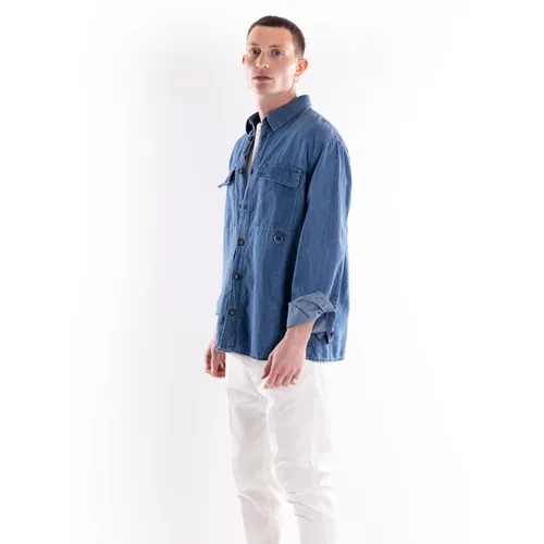Shirts > Denim Shirts - - Paolo Pecora - Modalova
