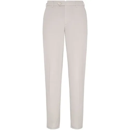 Trousers > Straight Trousers - - Brunello Cucinelli - Modalova