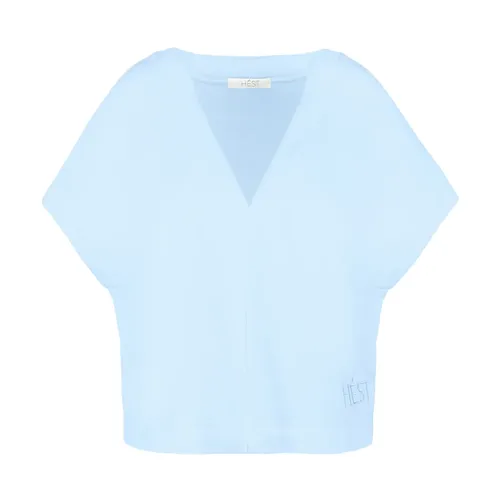 Hést - Tops > T-Shirts - Blue - Hést - Modalova