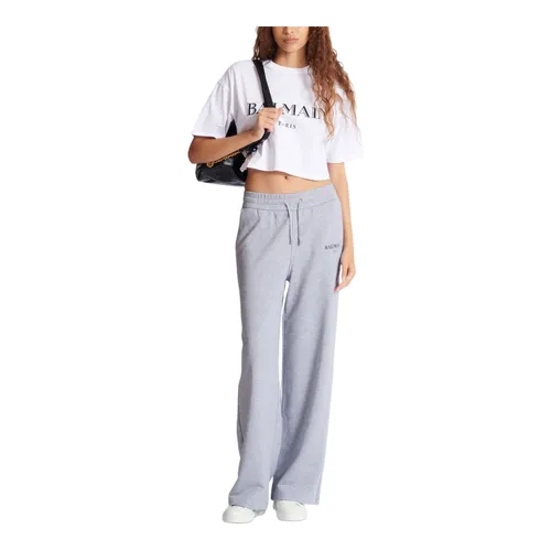 Balmain - Tops > T-Shirts - White - Balmain - Modalova