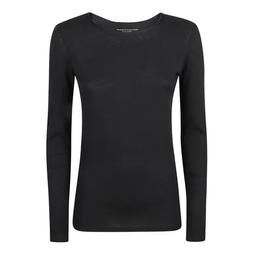 Tops > Long Sleeve Tops - - Majestic Filatures - Modalova