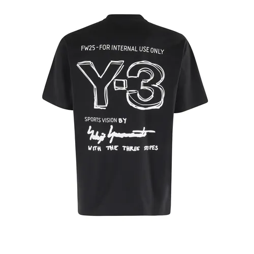 Y-3 - Tops > T-Shirts - Black - Y-3 - Modalova