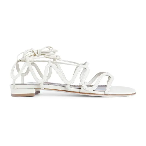 Shoes > Sandals > Flat Sandals - - Manolo Blahnik - Modalova