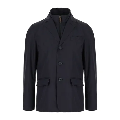 Herno - Jackets > Blazers - Blue - Herno - Modalova