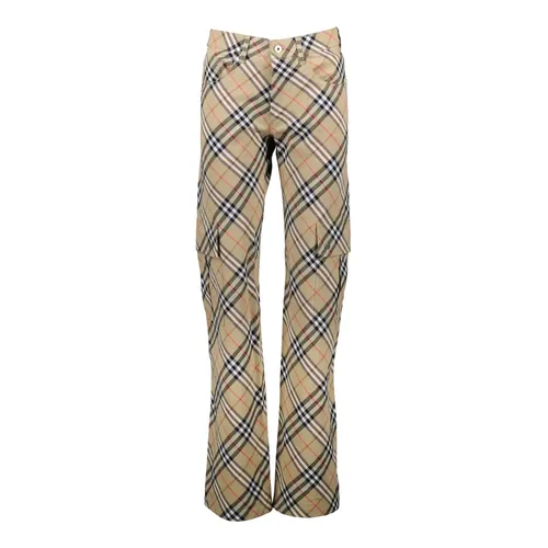 Trousers > Straight Trousers - - Burberry - Modalova