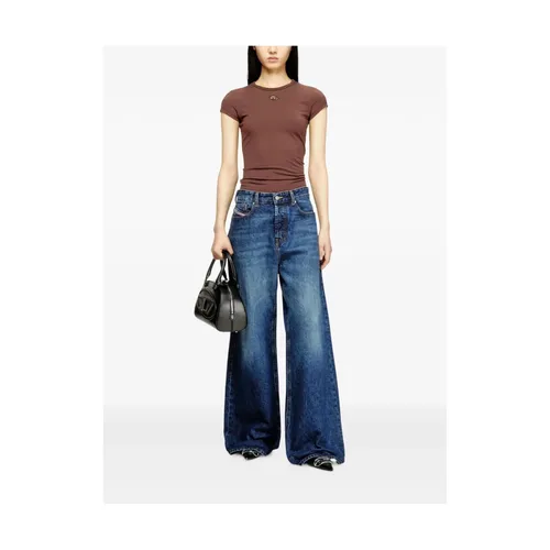 Diesel - Tops > T-Shirts - Brown - Diesel - Modalova