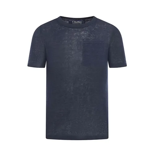 Max Mara - Tops > T-Shirts - Blue - Max Mara - Modalova