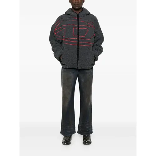Sweatshirts & Hoodies > Zip-throughs - - Diesel - Modalova