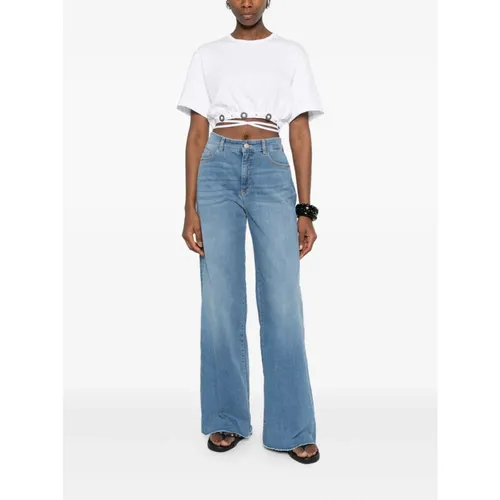 Pinko - Tops > T-Shirts - White - Pinko - Modalova