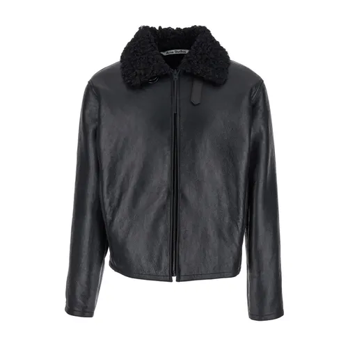 Jackets > Leather Jackets - - Acne Studios - Modalova