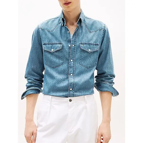 Shirts > Denim Shirts - - Tommy Hilfiger - Modalova