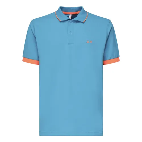 Sun68 - Tops > Polo Shirts - Blue - Sun68 - Modalova