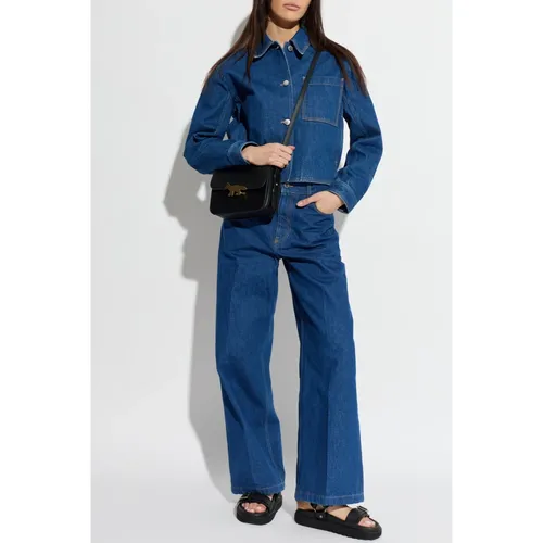 Jackets > Denim Jackets - - Maison Kitsuné - Modalova