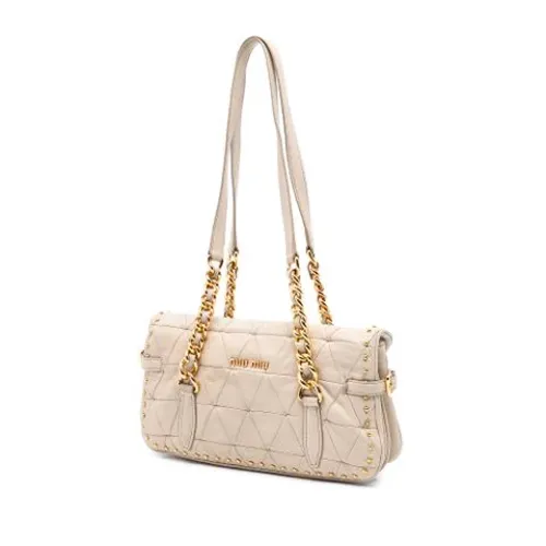 Pre-owned > Pre-owned Bags > Pre-owned Shoulder Bags - - Miu Miu Pre-owned - Modalova