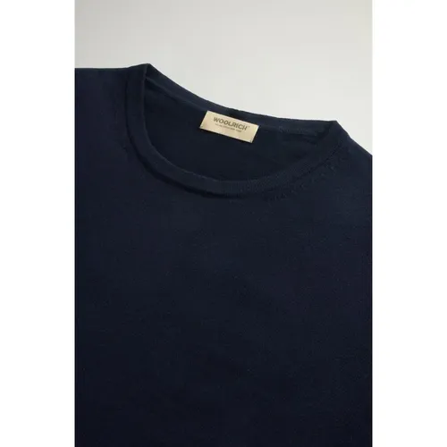 Woolrich - Tops > T-Shirts - Blue - Woolrich - Modalova