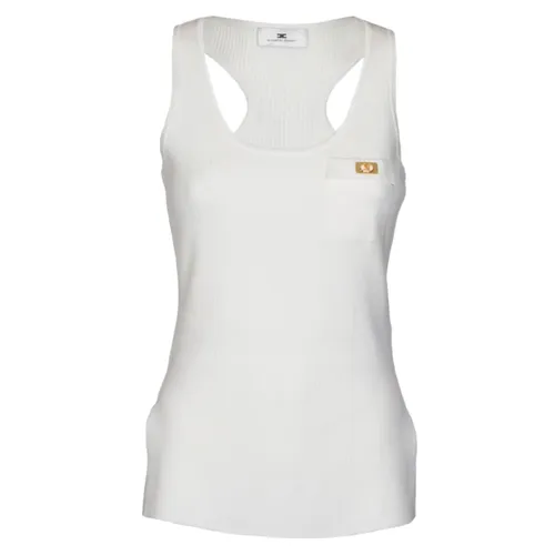 Tops > Sleeveless Tops - - Elisabetta Franchi - Modalova