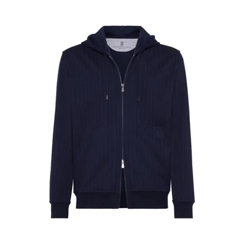Sweatshirts & Hoodies > Zip-throughs - - Brunello Cucinelli - Modalova