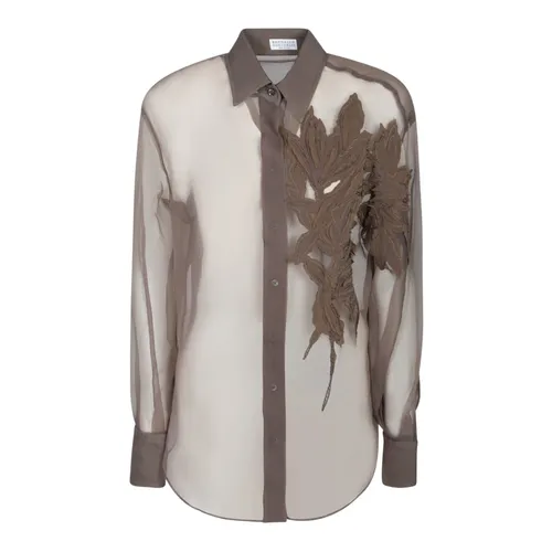 Blouses & Shirts > Shirts - - Brunello Cucinelli - Modalova