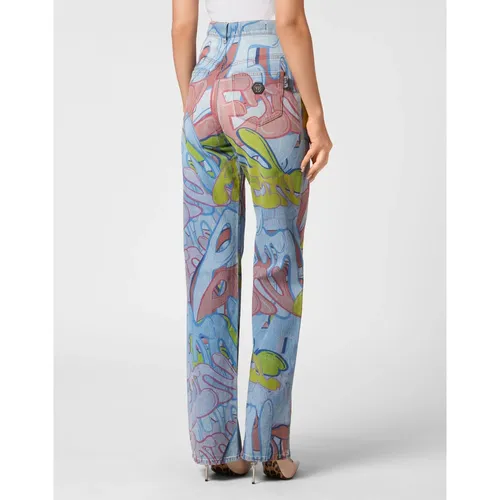Jeans > Wide Jeans - - Philipp Plein - Modalova