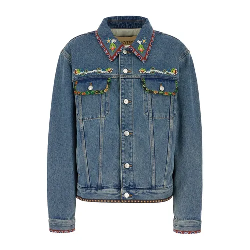 Jackets > Denim Jackets - - Valentino Garavani - Modalova