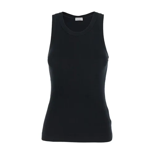 Tops > Sleeveless Tops - - Brunello Cucinelli - Modalova
