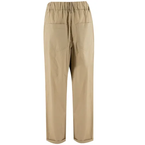 Trousers > Straight Trousers - - Brunello Cucinelli - Modalova