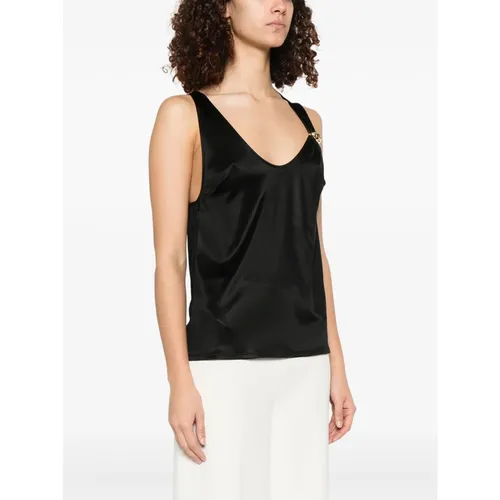 Tops > Sleeveless Tops - - Elisabetta Franchi - Modalova