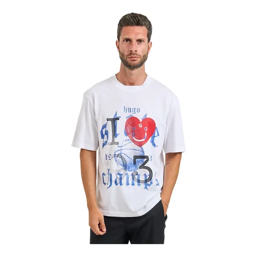 Hugo - Tops > T-Shirts - White - Hugo - Modalova